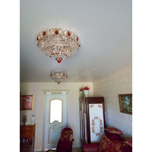 Люстра Кольцо Классика чайная в Новокузнецке Гусь Хрустальный