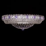 Люстра Кольцо Классика фиолетовая, диаметр 800 мм, цвет серебро, Люстры Гусь Хрустальный Люстра Кольцо Классика фиолетовая, диаметр 800 мм, цвет серебро, Люстры Гусь Хрустальный