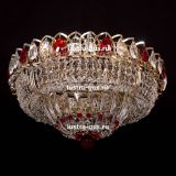 Люстра Кольцо Классика красная, диаметр 450 мм, цвет золото, Люстры Гусь Хрустальный Люстра Кольцо Классика красная, диаметр 450 мм, цвет золото, Люстры Гусь Хрустальный