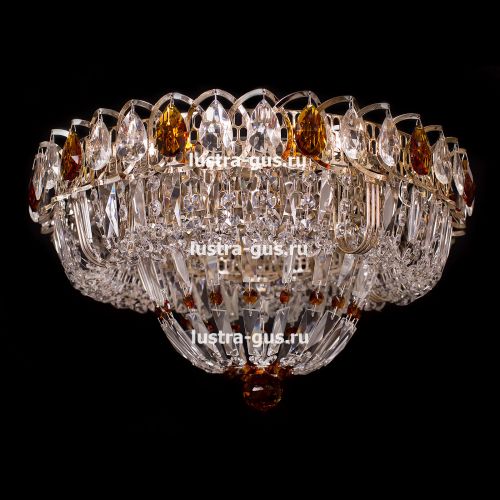 Люстра Кольцо Классика Пластинка цветная в Новокузнецке Гусь Хрустальный