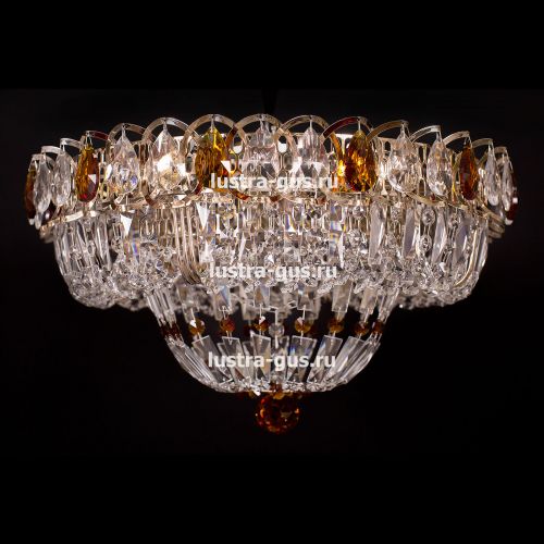 Люстра Кольцо Классика Пластинка цветная в Новокузнецке Гусь Хрустальный