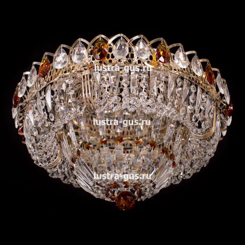 Люстра Кольцо Классика Пластинка цветная в Новокузнецке Гусь Хрустальный