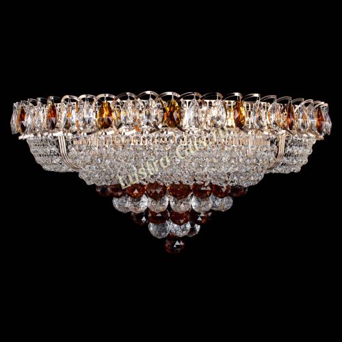 Люстра Кольцо пирамида шар 40 мм чайный в Новокузнецке Гусь Хрустальный