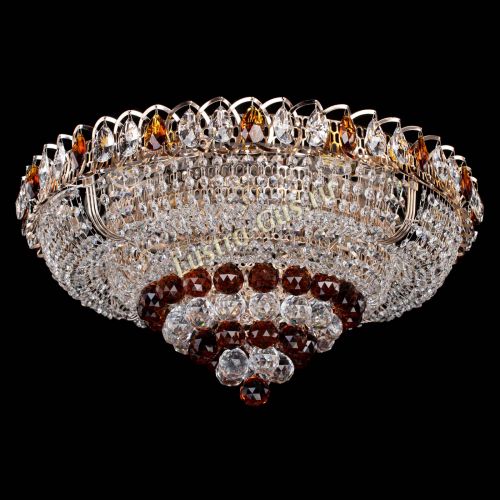 Люстра Кольцо пирамида шар 40 мм чайный в Новокузнецке Гусь Хрустальный