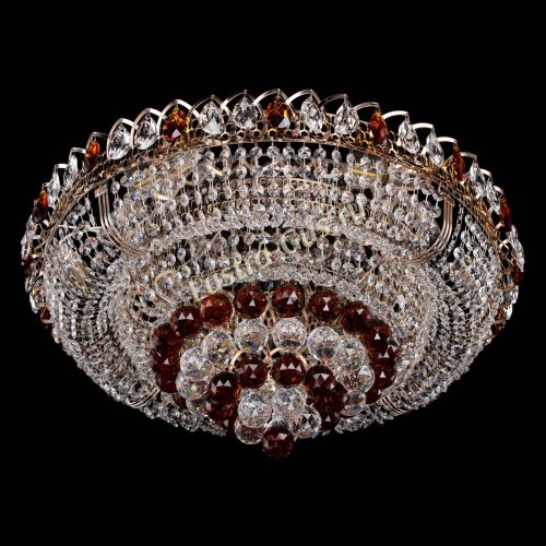 Люстра Кольцо пирамида шар 40 мм чайный в Новокузнецке Гусь Хрустальный