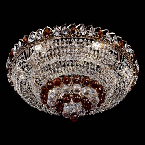 Люстра Кольцо пирамида шар 40 мм чайный в Новокузнецке Гусь Хрустальный