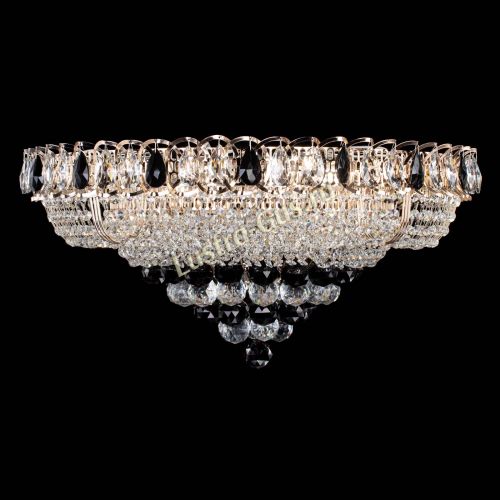 Люстра Кольцо пирамида шар 40 мм черная в Новокузнецке Гусь Хрустальный