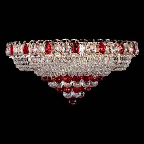 Люстра Кольцо пирамида шар 40 мм красная в Новокузнецке Люстра Кольцо пирамида шар 40 мм красная в Новокузнецке