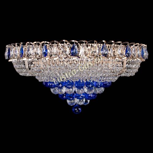 Люстра Кольцо пирамида шар 40 мм синяя в Новокузнецке Люстра Кольцо пирамида шар 40 мм синяя в Новокузнецке