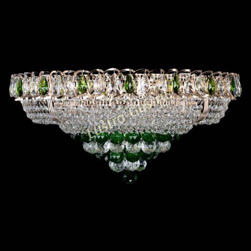 Люстра Кольцо пирамида шар 40 мм зеленая в Новокузнецке Люстра Кольцо пирамида шар 40 мм зеленая в Новокузнецке