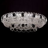 Люстра Кольцо Снежинка черная, диаметр 700 мм, цвет серебро, Люстры Гусь Хрустальный Люстра Кольцо Снежинка черная, диаметр 700 мм, цвет серебро, Люстры Гусь Хрустальный