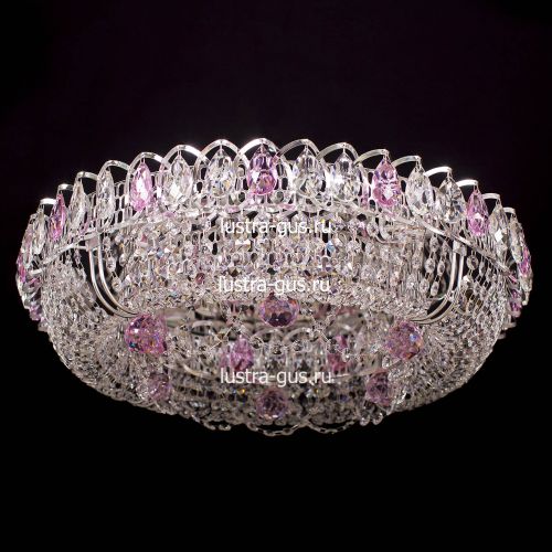 Люстра Кольцо Снежинка розовая в Новокузнецке Люстра Кольцо Снежинка розовая в Новокузнецке
