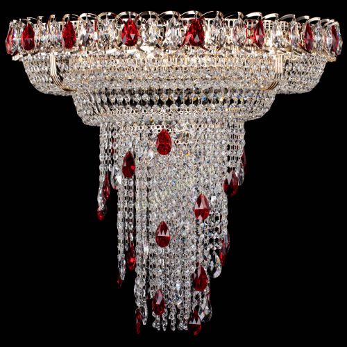 Люстра Кольцо №10 красная в Новокузнецке Гусь Хрустальный