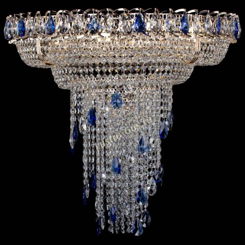 Люстра Кольцо №10 синяя в Новокузнецке Гусь Хрустальный