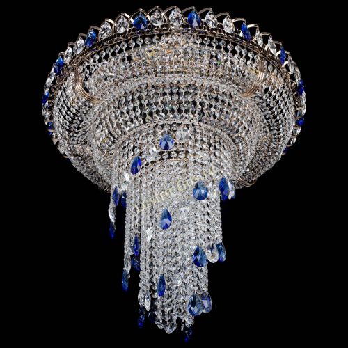 Люстра Кольцо №10 синяя в Новокузнецке Гусь Хрустальный