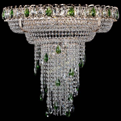 Люстра Кольцо №10 зеленая в Новокузнецке Гусь Хрустальный