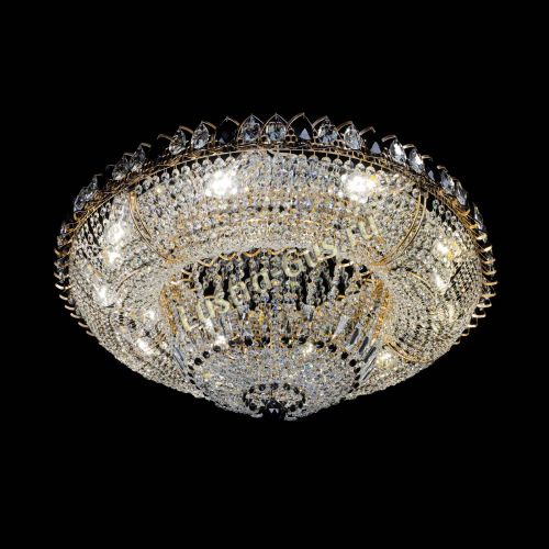 Люстра Кольцо Классика черное 800 мм  в Новокузнецке Гусь Хрустальный