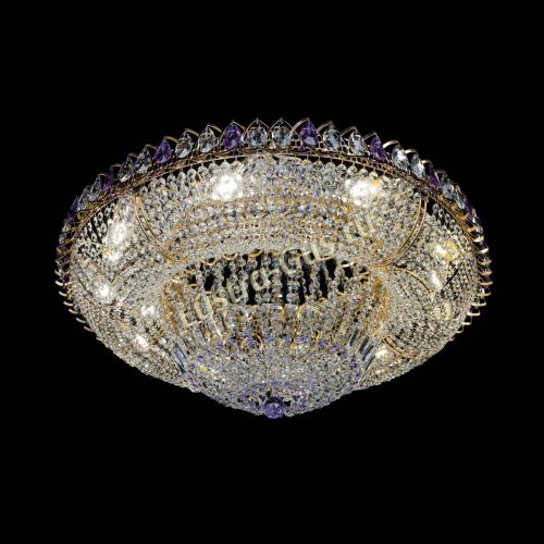 Люстра Кольцо Классика фиолетовая 800 мм в Новокузнецке Гусь Хрустальный