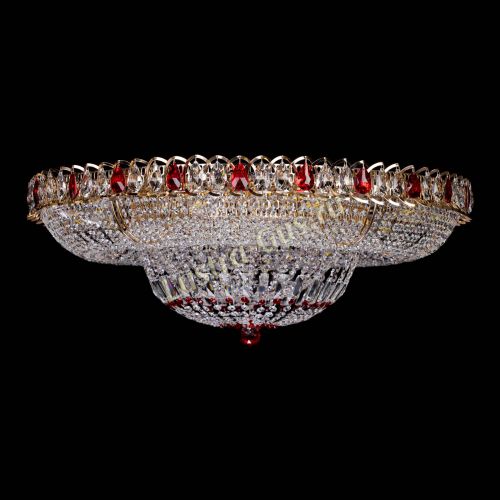 Люстра Кольцо Классика красное 800 мм  в Новокузнецке Гусь Хрустальный