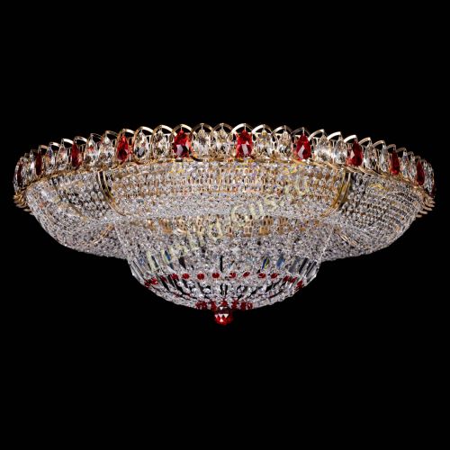 Люстра Кольцо Классика красное 800 мм  в Новокузнецке Гусь Хрустальный