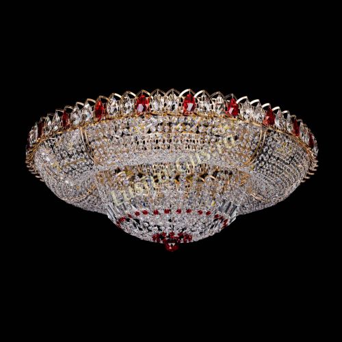 Люстра Кольцо Классика красное 800 мм  в Новокузнецке Гусь Хрустальный