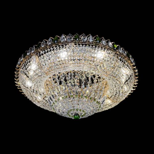 Люстра Кольцо Классика зеленое 800 мм  в Новокузнецке Гусь Хрустальный