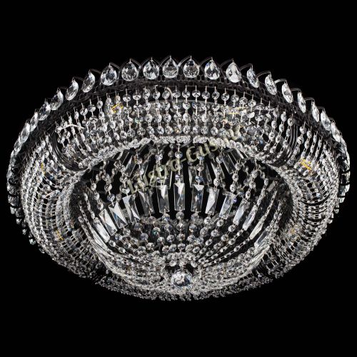 Люстра Кольцо Классика №8 Черная в Новокузнецке Гусь Хрустальный