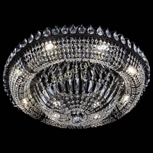 Люстра Кольцо Классика №8 Черная в Новокузнецке Гусь Хрустальный