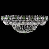 Люстра Кольцо Классика №8 Черная с зелеными подвесками в Новокузнецке Люстра Кольцо Классика №8 Черная с зелеными подвесками в Новокузнецке