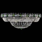 Люстра Кольцо Классика №8 Черная с зелеными подвесками в Новокузнецке Люстра Кольцо Классика №8 Черная с зелеными подвесками в Новокузнецке