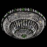 Люстра Кольцо Классика №8 Черная с зелеными подвесками в Новокузнецке Люстра Кольцо Классика №8 Черная с зелеными подвесками в Новокузнецке