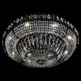 Люстра Кольцо Классика №8 Черная с зелеными подвесками в Новокузнецке Люстра Кольцо Классика №8 Черная с зелеными подвесками в Новокузнецке