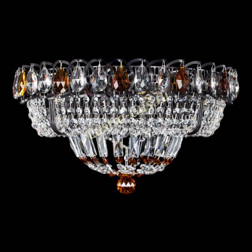 Люстра Кольцо Классика Черная с чайными подвесками в Новокузнецке Люстра Кольцо Классика Черная с чайными подвесками в Новокузнецке