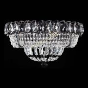 Люстра Кольцо Классика Черная с черными подвесками