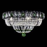 Люстра Кольцо Классика Черная с зелеными подвесками в Новокузнецке Люстра Кольцо Классика Черная с зелеными подвесками в Новокузнецке