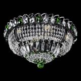 Люстра Кольцо Классика Черная с зелеными подвесками в Новокузнецке Люстра Кольцо Классика Черная с зелеными подвесками в Новокузнецке