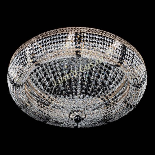 Люстра Кольцо Классика Венеция черная в Новокузнецке Гусь Хрустальный