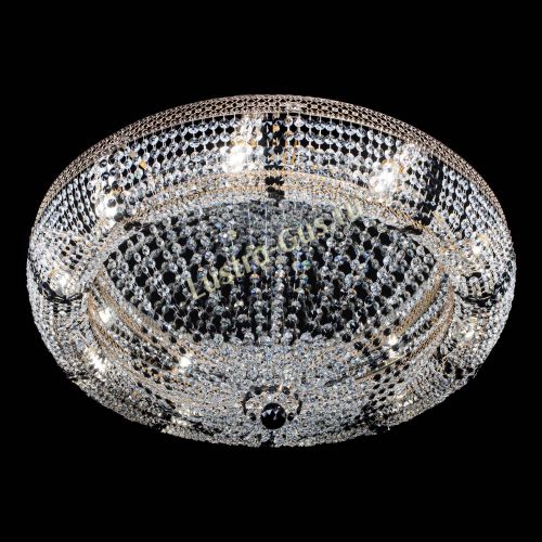 Люстра Кольцо Классика Венеция черная в Новокузнецке Гусь Хрустальный