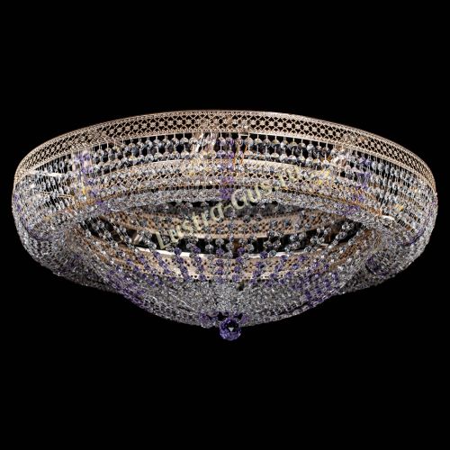 Люстра Кольцо Классика Венеция фиолетовая в Новокузнецке Гусь Хрустальный
