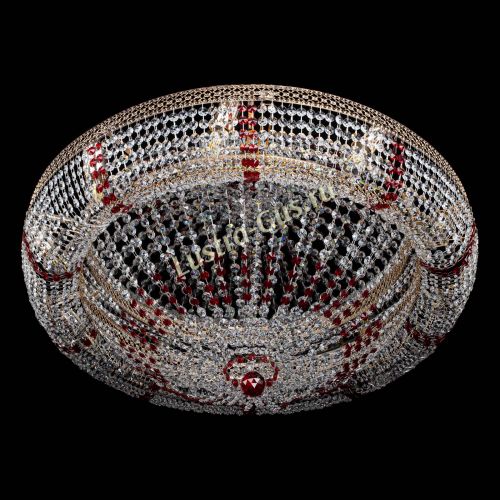 Люстра Кольцо Классика Венеция красная в Новокузнецке Гусь Хрустальный