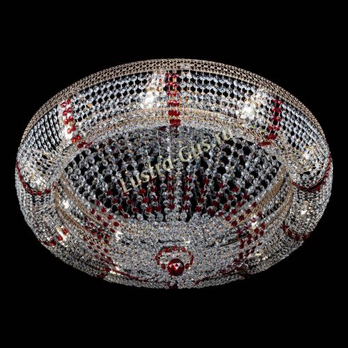 Люстра Кольцо Классика Венеция красная в Новокузнецке Гусь Хрустальный