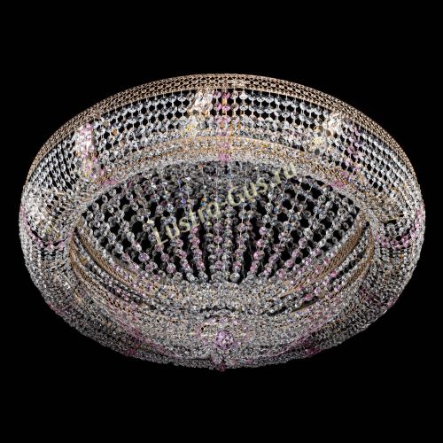 Люстра Кольцо Классика Венеция розовая в Новокузнецке Гусь Хрустальный