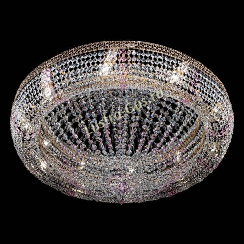 Люстра Кольцо Классика Венеция розовая в Новокузнецке Гусь Хрустальный