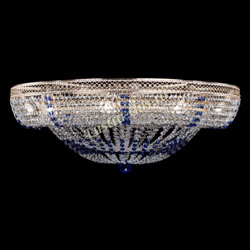 Люстра Кольцо Классика Венеция синяя в Новокузнецке Гусь Хрустальный