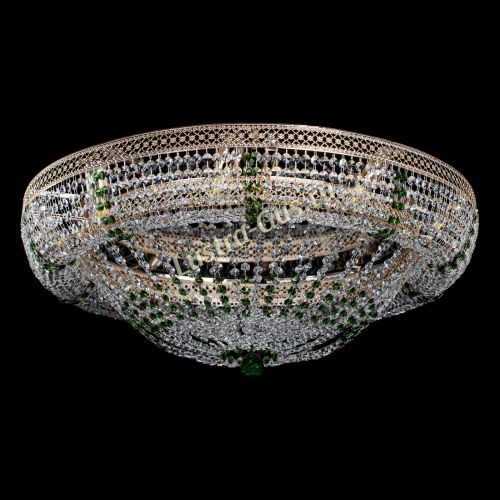 Люстра Кольцо Классика Венеция зеленая в Новокузнецке Гусь Хрустальный