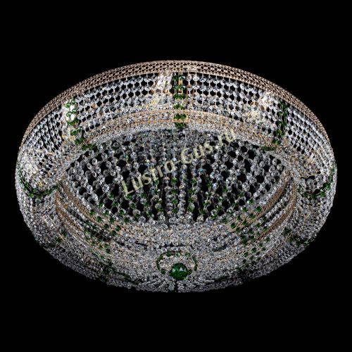 Люстра Кольцо Классика Венеция зеленая в Новокузнецке Гусь Хрустальный