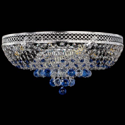 Люстра Кольцо Венеция №44 синяя в Новокузнецке Гусь Хрустальный