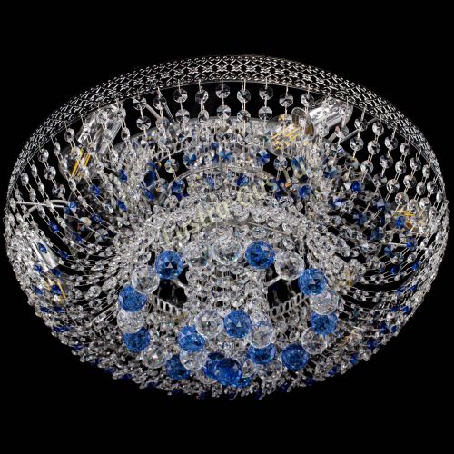 Люстра Кольцо Венеция №44 синяя в Новокузнецке Гусь Хрустальный