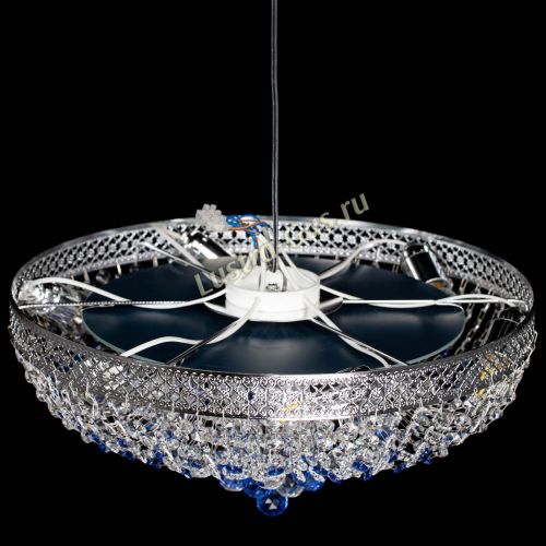 Люстра Кольцо Венеция №44 синяя в Новокузнецке Гусь Хрустальный