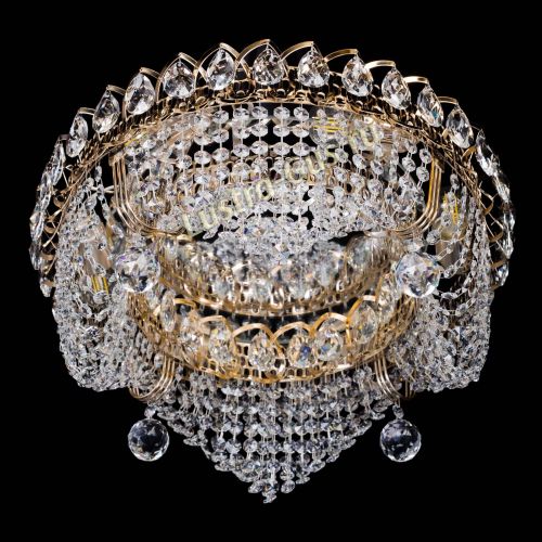 Люстра Кольцо Волна в Новокузнецке Гусь Хрустальный